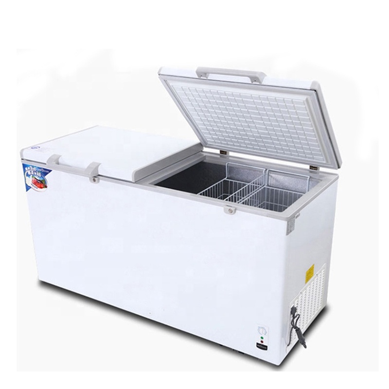 2 Door Commercial Refrigerator Horizontal Single Temperature Freezing Refrigerating Integrated Cabinet