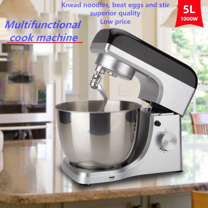 5L Household Cook Dough Kneading Machine Stand Food Mixers Bakery Equipment 110v / 220v Egg Beater