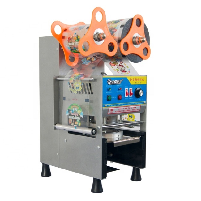 Diameter 95mm/75mm Stainless Steel Fully Automatic Cup Sealing Machine Cup Sealer