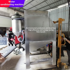 Stainless Steel Box Type Water Sandblasting Machine Dust Free Aluminum Wet Type Manual Sandblasting Equipment