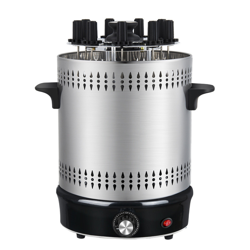 Automatic Timing Rotary Kebab Roaster 360 Household Indoor Smokeless Electric BBQ Barbecue Grill Multi