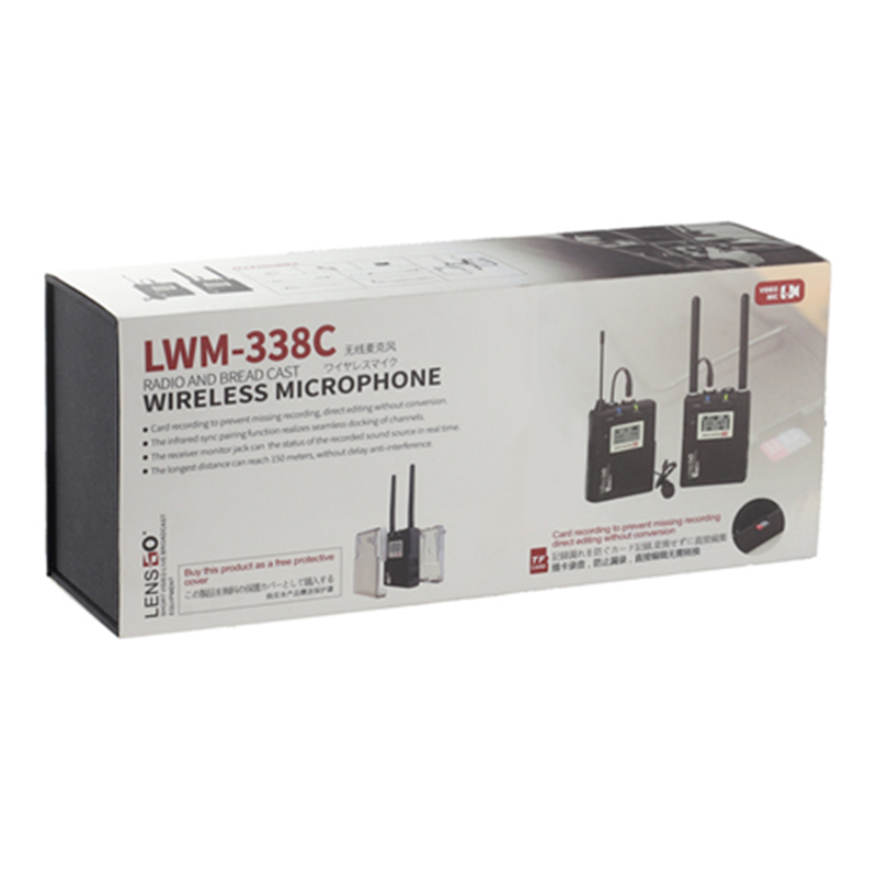 Vloggears LWM-338C lavalier wireless microphone One With Two