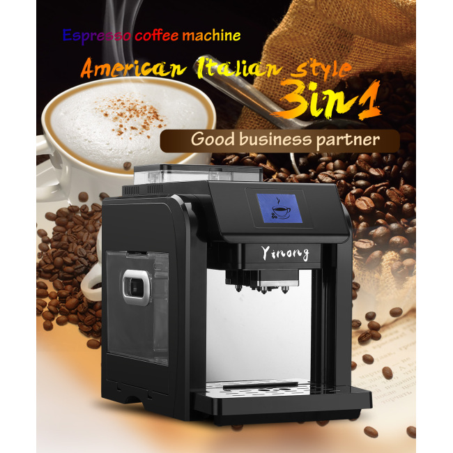 Fully Automatic coffee machine for coffee beans and coffee powder