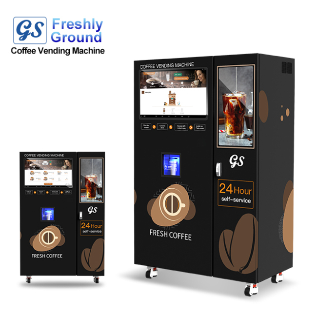 Ice vending machine commercial ice cube coffee machine coffee liquid dispenser vending machine China factory