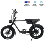 Venta Flash 25-50Km/h Ebike bicicleta eléctrica plegable Citycoco con batería de litio
