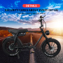 Venta Flash 25-50Km/h Ebike bicicleta eléctrica plegable Citycoco con batería de litio