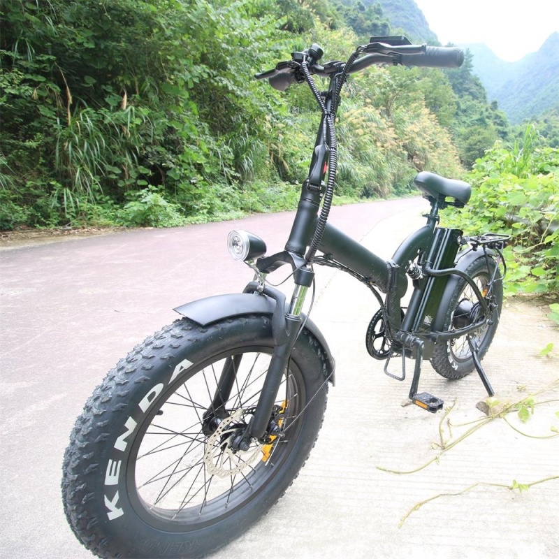 Eu warehouse 500w electric bicycles for adult Foldable mountain ebike with 20 inch fat tire Removable battery 48v