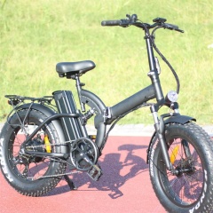 Almacén de la UE, bicicletas eléctricas de 250W/500W/750W para adultos, bicicleta eléctrica de montaña plegable con neumático grueso de 20 pulgadas, batería extraíble de 48v