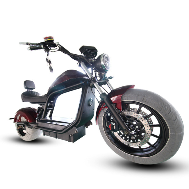 Holland Stock COC/EEC Citycoco 2000w Offroad-Elektroroller-Motorrad mit Vollfederung