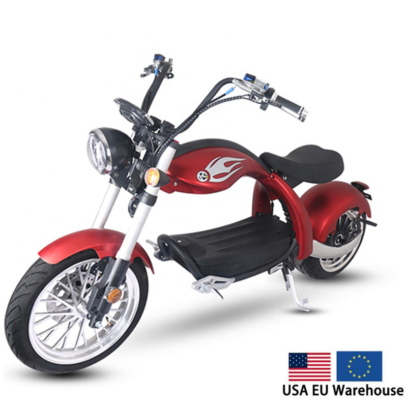 M4 adult 2000w 20ah front and rear suspension high speed electric scooter motorcycle in EU warehouse stock