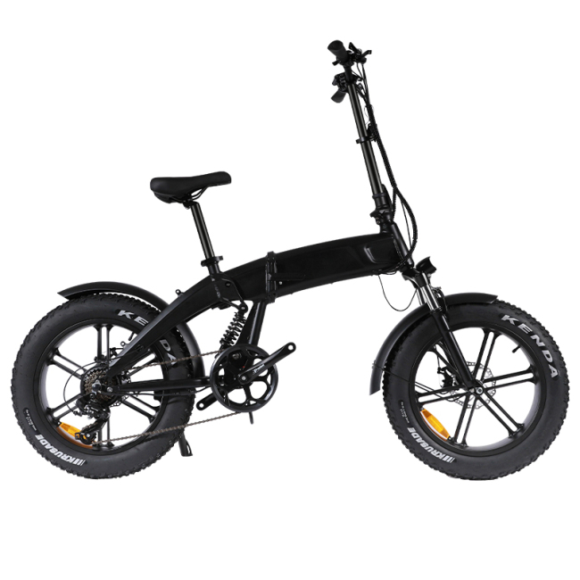 Vélo électrique pliable X1 500W avec batterie au lithium amovible 48V 10.4A et pneu de 20 pouces 40KM / H Snow Mountain Bike
