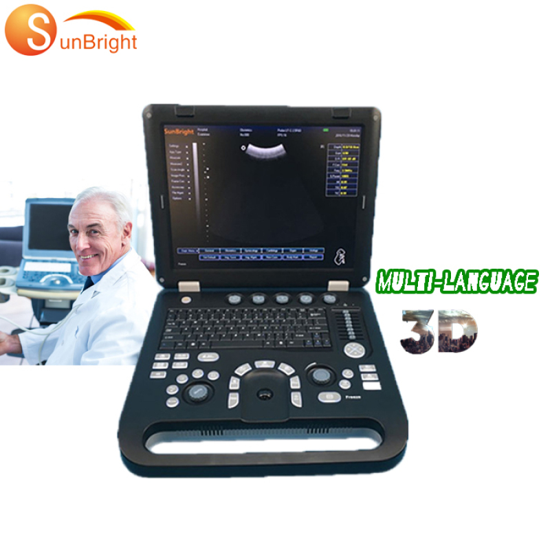 Sistema de exploración de ultrasonido de diagnóstico de ultrasonido médico 3D de nuevo diseño completamente digital