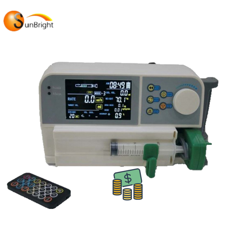 High end remote control function portable baxter syringe pump