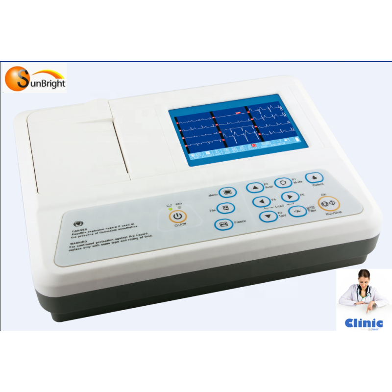 high performance digital one channel ekg 12 lead portable mobile best ecg machine