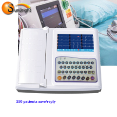 well performance compatible price CE approval portable medical 12 channel home ecg monitor equipment