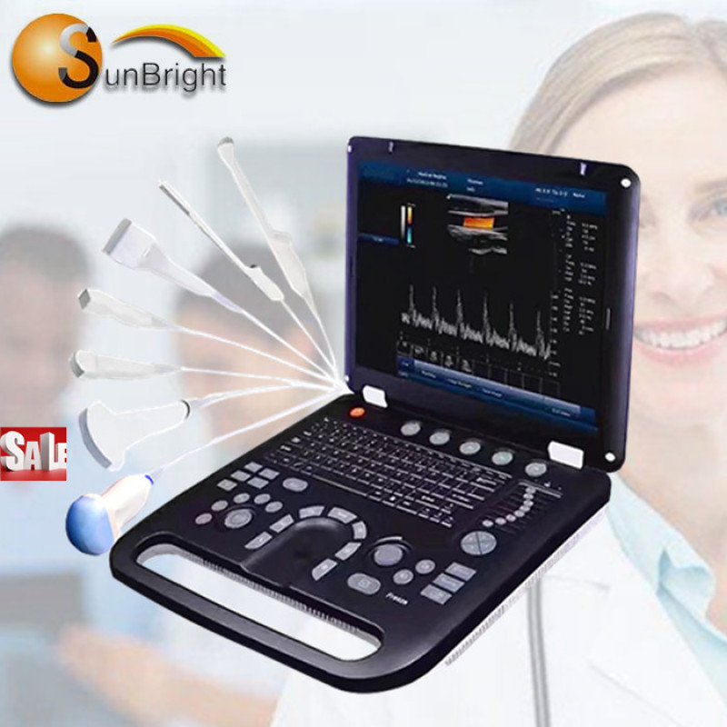 Hospital 3D 4D color Doppler Ultrasound ultrasonic Doppler with kinds of probes Sun-906C