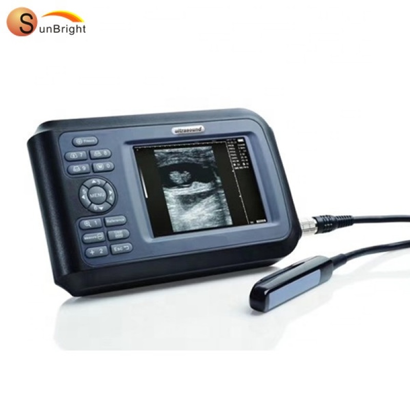 휴대용 초음파 차인 5.0 인치 LCD 가축 초음파 기계 최고의 가격 SUN-808F
