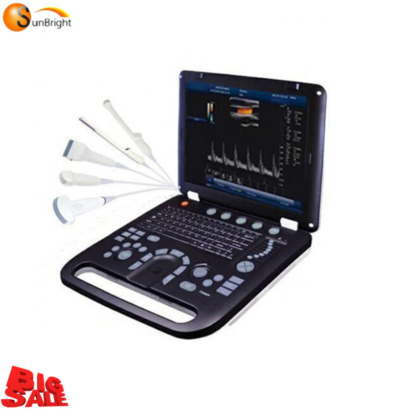 Sun-906A سعر جيد للكمبيوتر المحمول بالموجات فوق الصوتية دوبلر المحمولة مع مسبار محدب