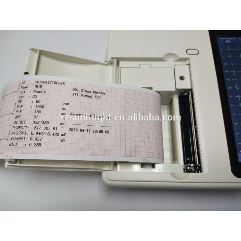 Portable 12 lead ICU electrocardiogram machine ECG EKG