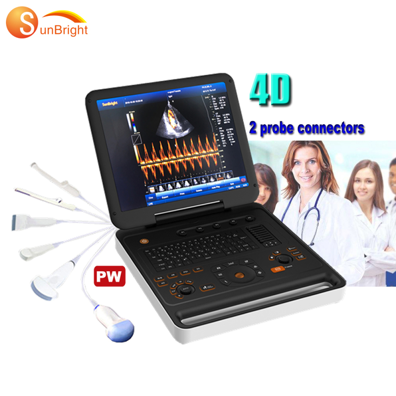 Hospital 3D 4D notebook mindray ultrasound machine PW CW test color ultrasound