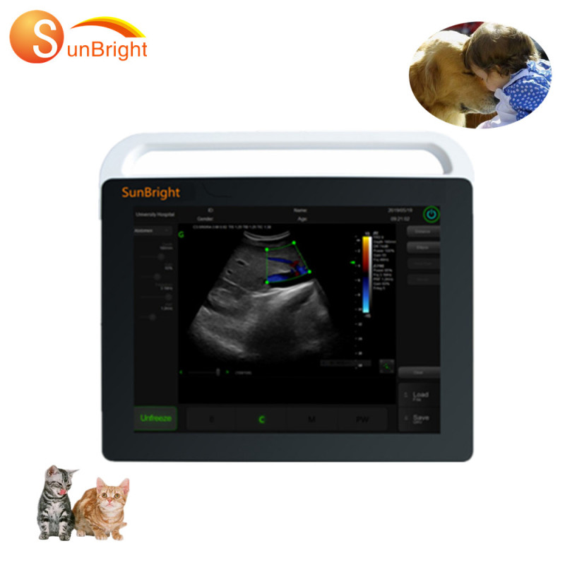 Портативний ветеринарний ч/б ехоапарат Sunbright Sun-800s найдешевший портативний ветеринарний УЗД