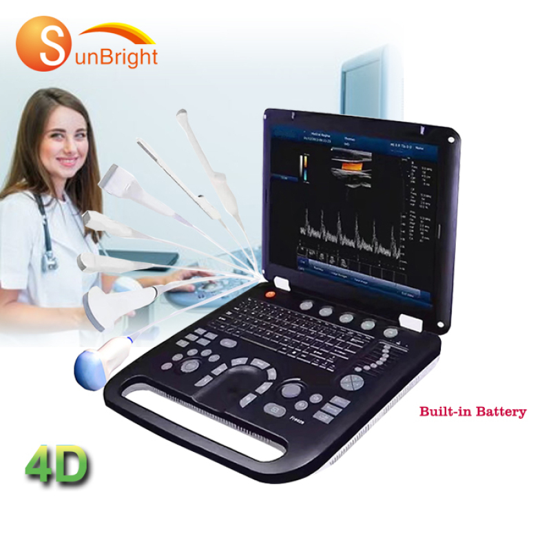 Portable Medical Ultrasound Machine Cardiac 3D 4D Color Doppler ultrasound portable sale