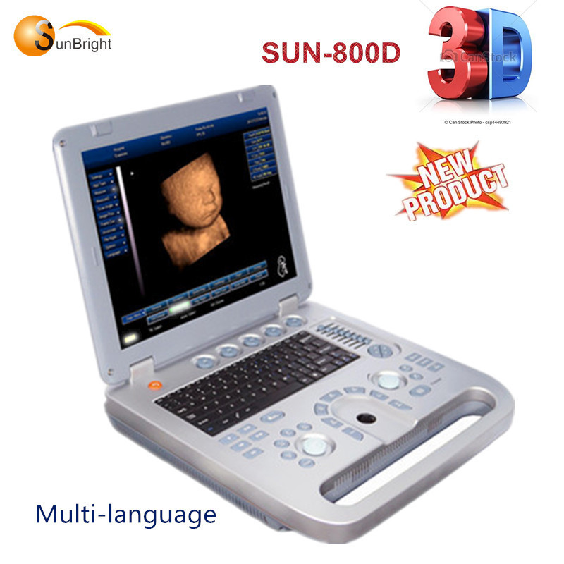 Tragbares Krankenhaus-Ultraschallgerät mit 3D-LED-Bildschirm, Gynäkologieausrüstung