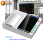 Real manufacturer Digital Portable 12 leads PC 3 channel portable ECG machine 12 channel