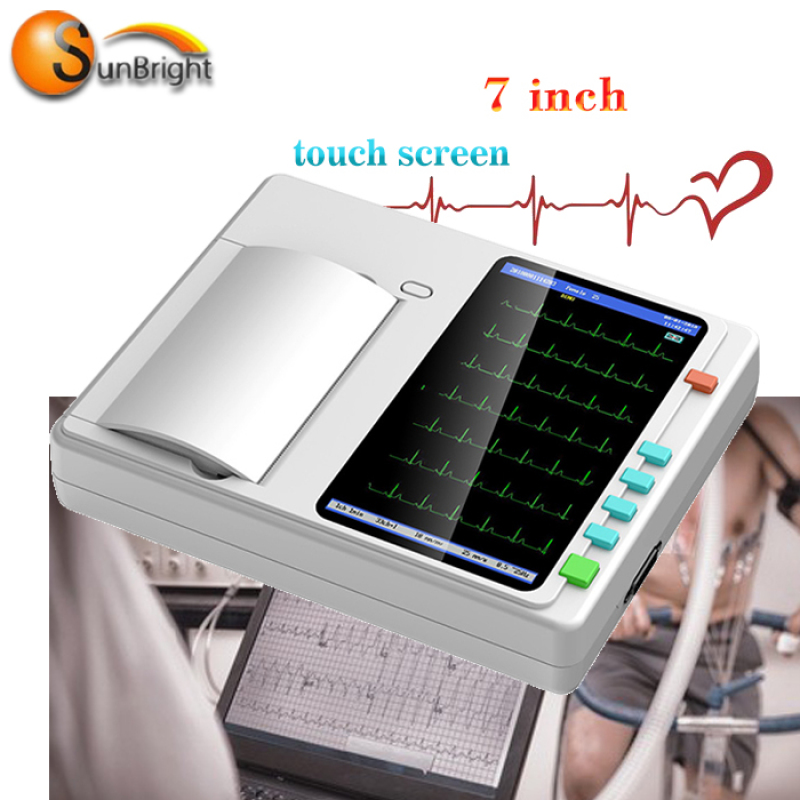 EKG 3 Kanäle Preis 6 sechs Kanäle Medical ECG EKG Machine SUN-7062 Preis