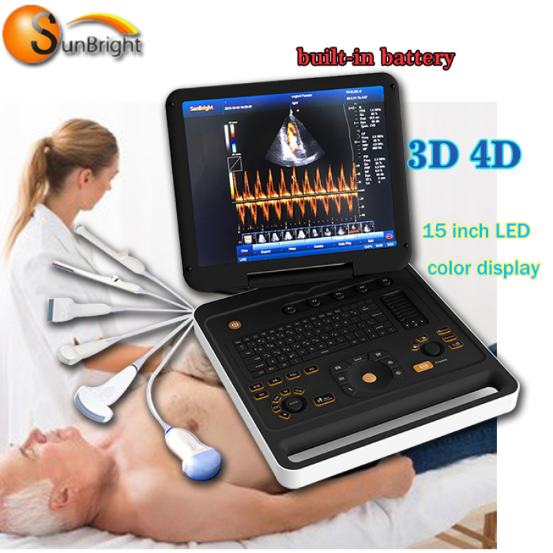 Ноутбук SUN-906A портативний ветеринарний кольоровий доплерівський сканер ультразвуковий 3D ультразвуковий апарат