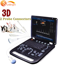 Wireless digital 128 elements 3D laptop vet human therapeutic ultrasound scanner