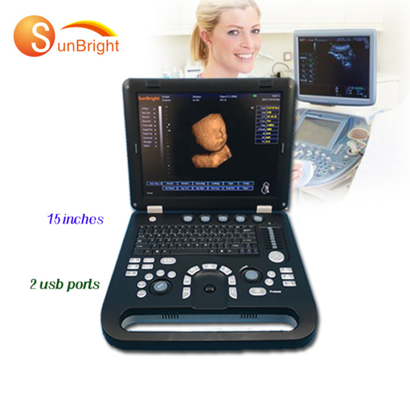 Hot sell medical hospital 3D portable ultrasound pregnancy veterinary ultrasound mobile scanner machine