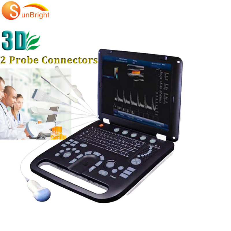 128 elements 3D medical THI ultrasound machine for sale with convex probe