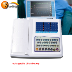 top quality full digital portable medical wireless 12 channel bluetooth ecg monitor machine