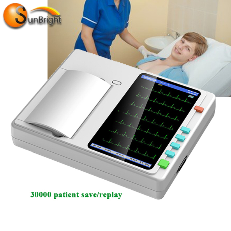 새로운 심전계 3채널 심장 모니터 ECG 기계(터치스크린 포함)