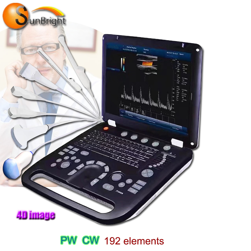 Home hospital use easy to carry portable color Doppler ultrasound device SUN-906C CW Doppler
