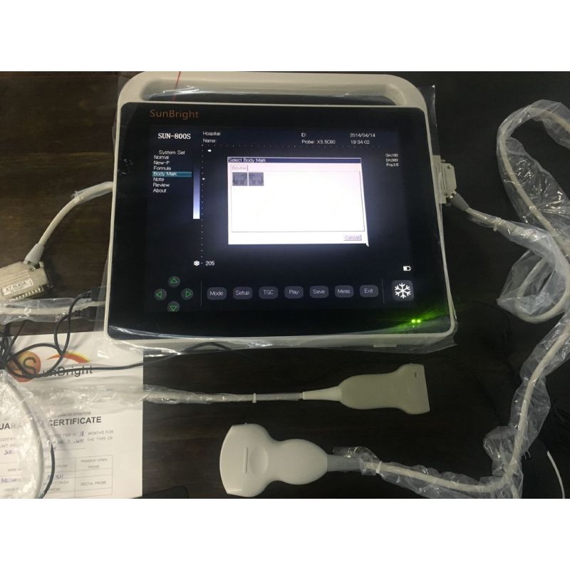 buy VET 15 inch laptop touch screen ultrasound machines convex probe