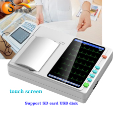 Touch screen ECG Holter 3 Channel portable ecg machine with printer