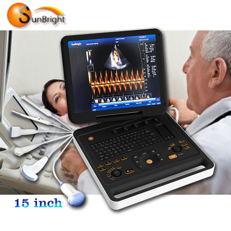 Factory price cardiac color doppler ultrasound 4D CW USG machine