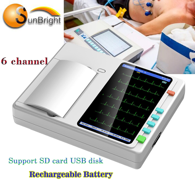 hp ecg machine 6 Channel 12 lead ECG/EKG Machine