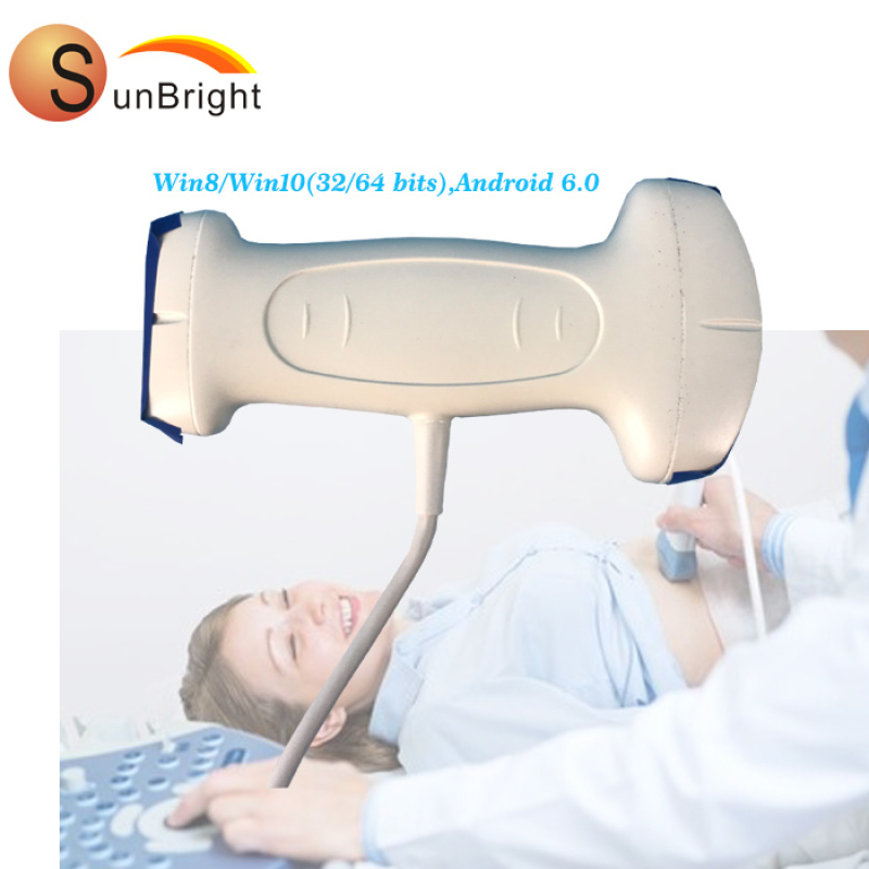 Nuova sonda lineare convessa Doppler a colori USB wireless in arrivo / sonda a doppia testa wireless per ultrasuoni