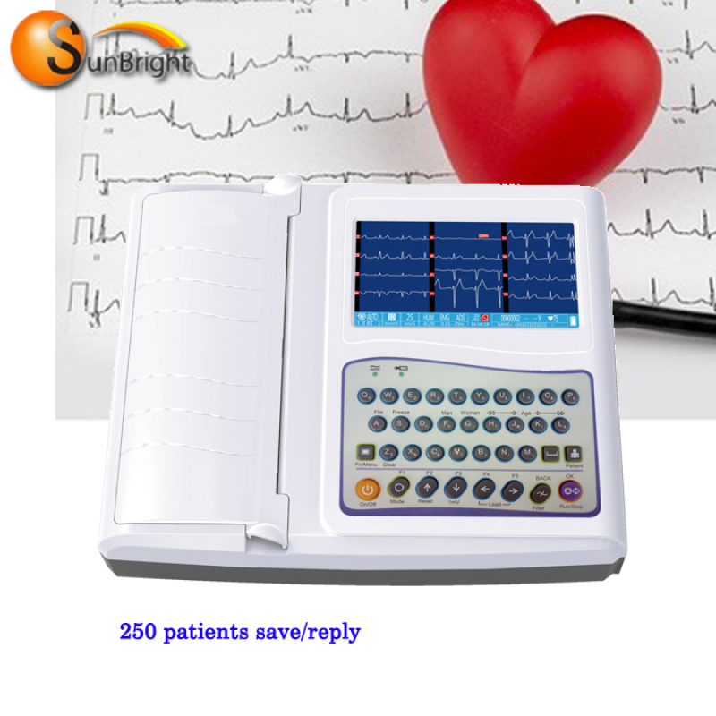 12 channel high quality well performance portable ECG Holter monitor dynamic bluetooth ekg monitor ecg mobile