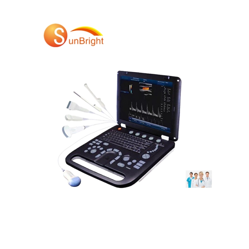 15 pouces LED échographie cardiaque ecografo doppler couleur 3d échocardiographie ordinateur portable ou échographie doppler équipement médical