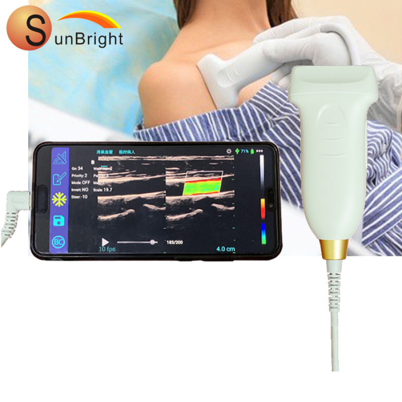 Hot sale medical portable USB port ultrasound linear probe with color doppler