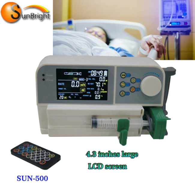 Factory Price Medical Electric Automatic Portable Single Channesl Syringe iv infusion pump