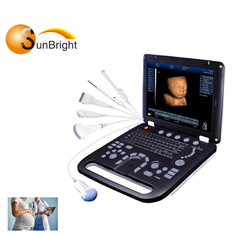 High resolution image display color doppler ultrasound machine for home use