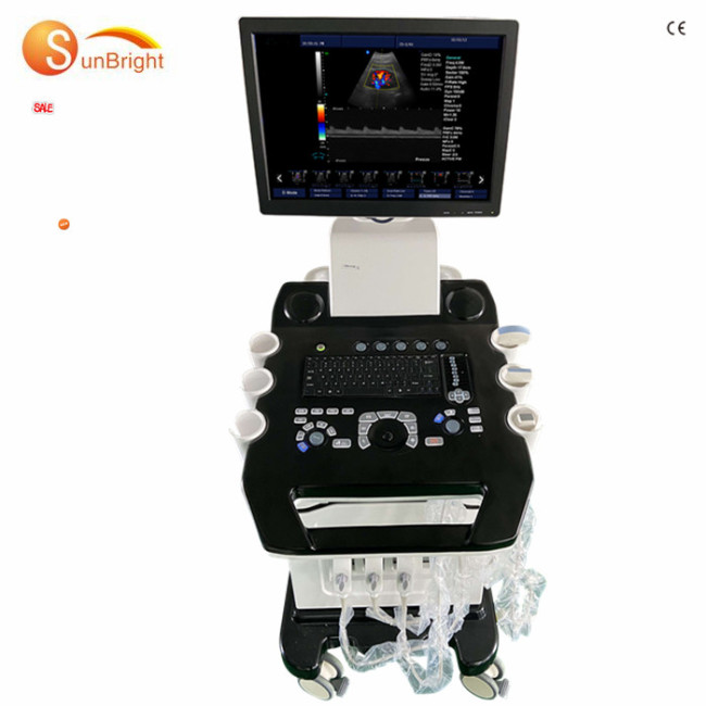Trolley 4D color Doppler diagnostic ultrasound 4d doppler ultrasound system cardiac color doppler ultrasound