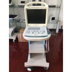 good quality high performance clinical portable black white ultrasound trolley 3 probe machine