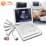 Portable cheap 3D/4D CW Color Doppler Ultrasound Machine with phased array probe