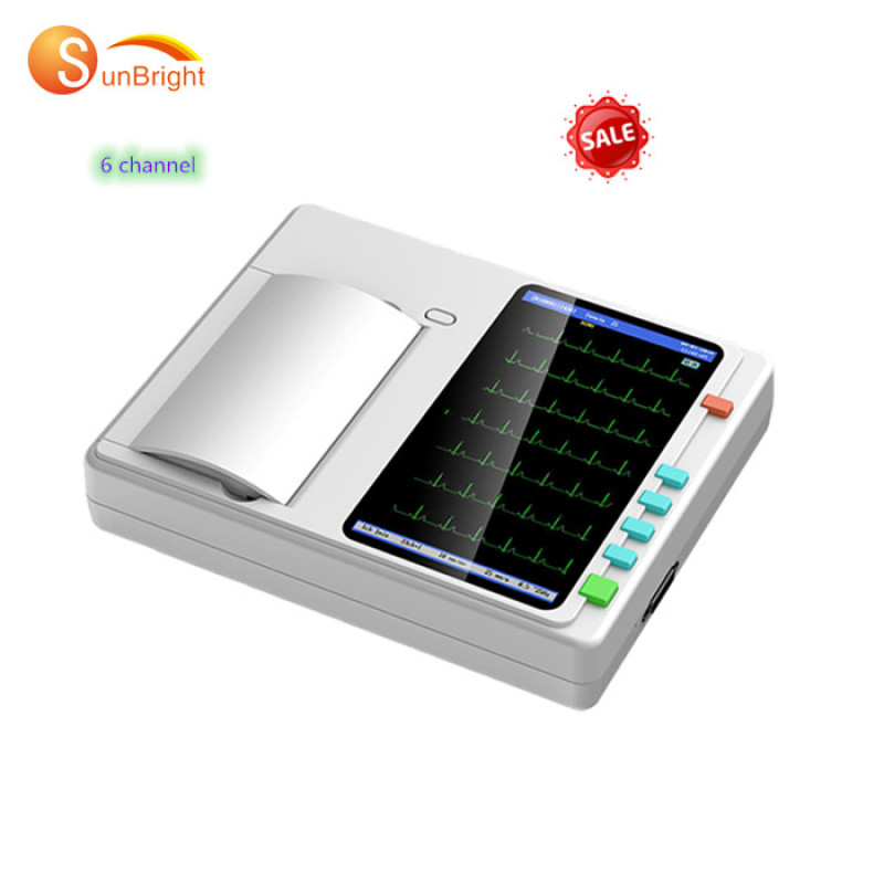 High quality Portable ECG/EKG Machine 12 Leads 6 Channel ECG Machine 12 channel pc EKG